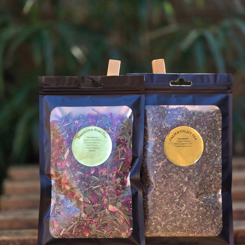 Calm & Uplift Tea-  Artisanal and Handcrafted Tulsi, Lemon Balm, Spearmint