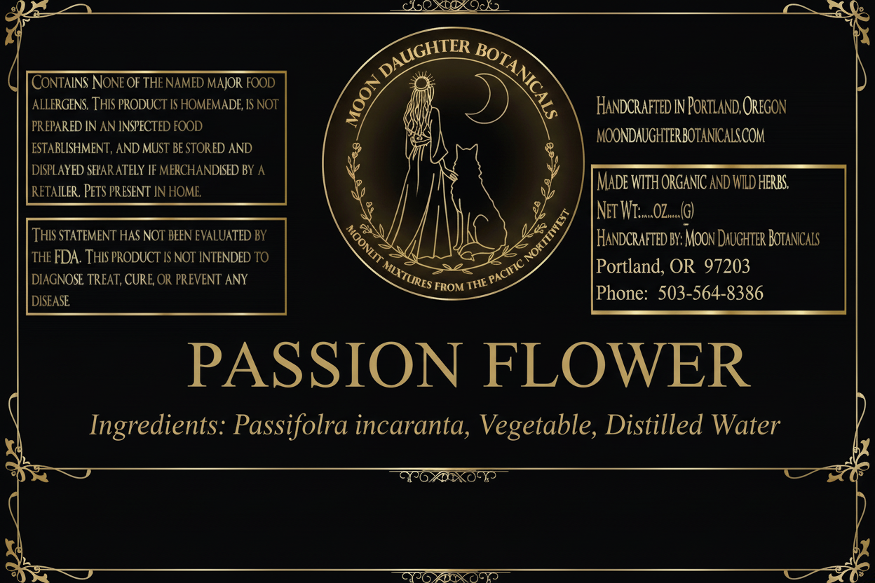 Passion Flower Label