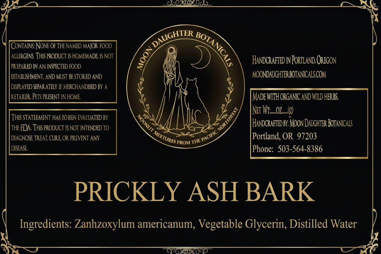 Prickly Ash Bark Label
